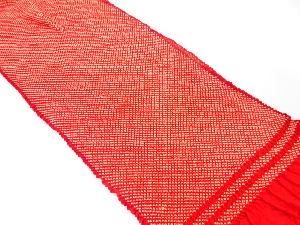 正絹　振袖用　絞り　帯揚げ